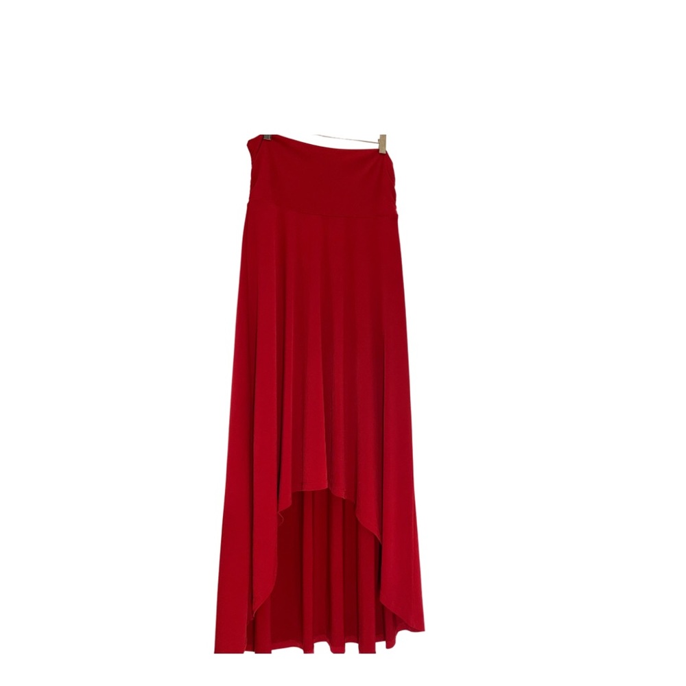 MICHAEL KORS Women’s Red /High-Low Hem Swing  Skirt .SZ (L)